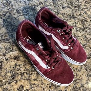Vans Ward Platform Shoes Women Size 9 Magenta